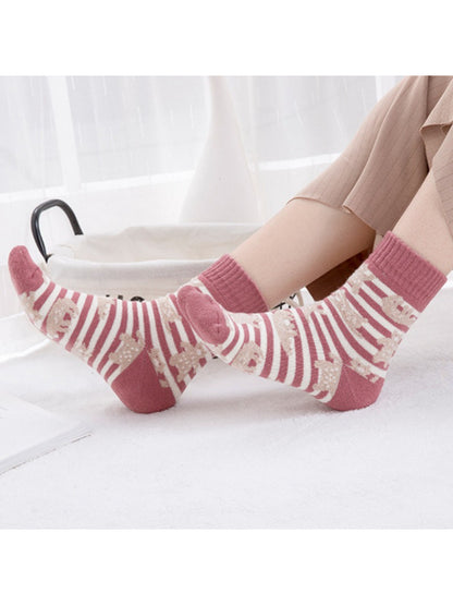 Rufia - Mixed Pattern Knit Crew Socks product image 1