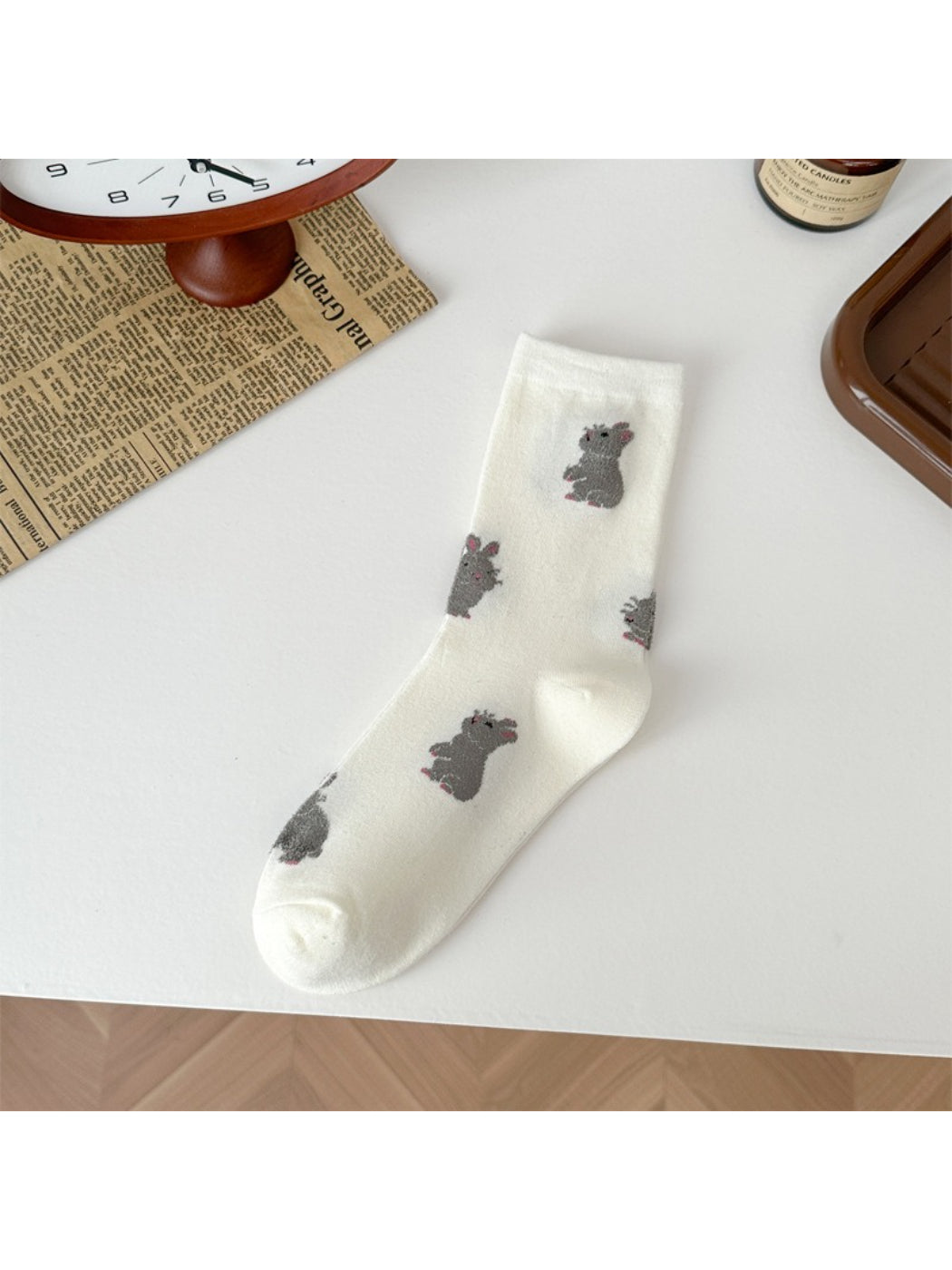 Rufia - Cute Rabbit Pattern Crew Socks product image 3