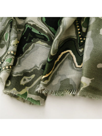 Scarvii - Abstract Marble Print Scarf