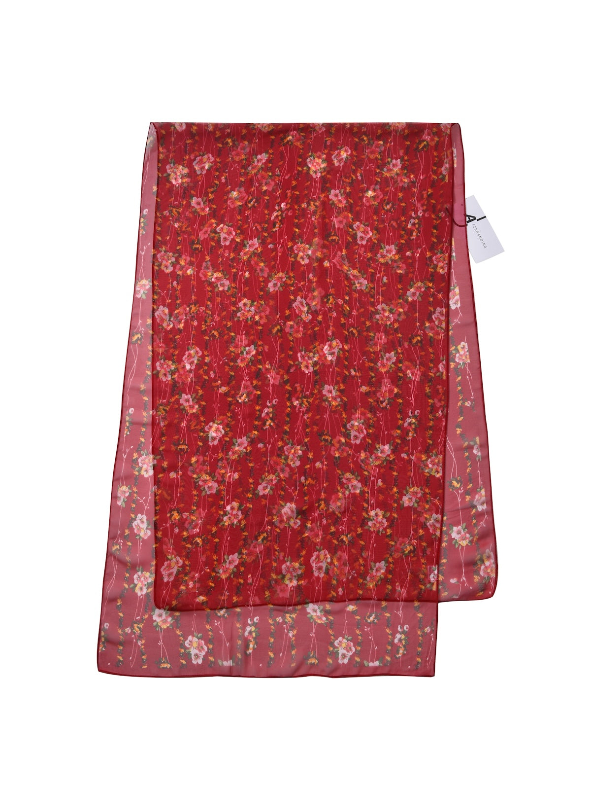 Scarvii - Vines Flower Print Scarf - Cool & Soft