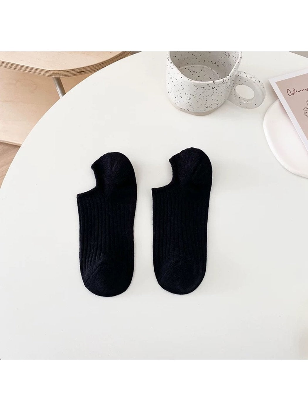Rufia - Solid Color Low Cut Everyday No Show Socks