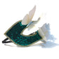 Bauai - Dramatic Delicate Green Butterfly Half-Face Mask