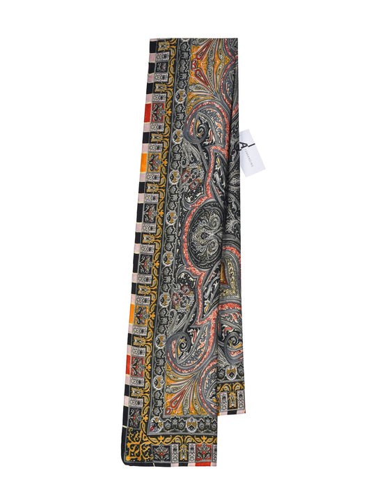 Scarvii – Paisley Frame Border Pattern Scarf