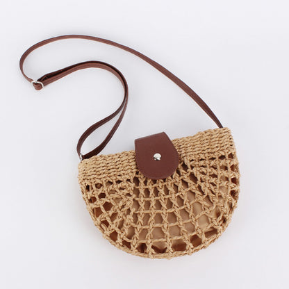 Cosbai Half Moon Woven Crossbody Bag product image