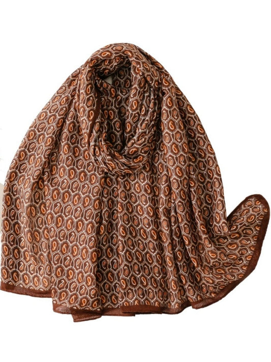 Scarvii - Vintage Classic Paisley Print Scarf - 3 Colors