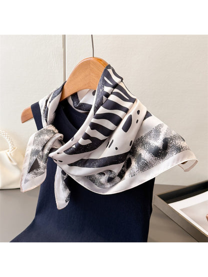 Scarvii - Zebra Geometric Square Scarf
