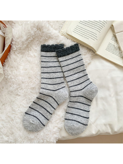 Rufia - Classic Striped Crew Socks