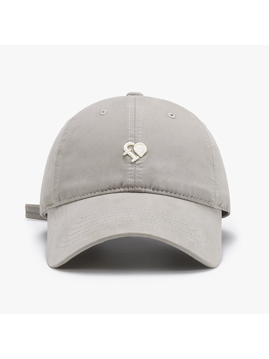 Haila - Curved Brim Letter Detail Baseball Cap