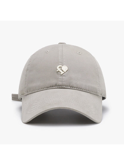 Haila - Curved Brim Letter Detail Baseball Cap