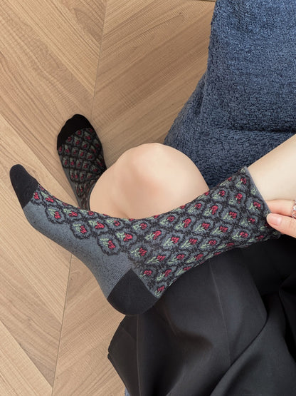 Rufia - Retro Tapestry Crew Socks