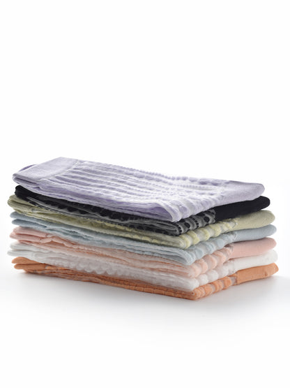 Rufia - Polka Dot & Striped Sheer Crew Socks