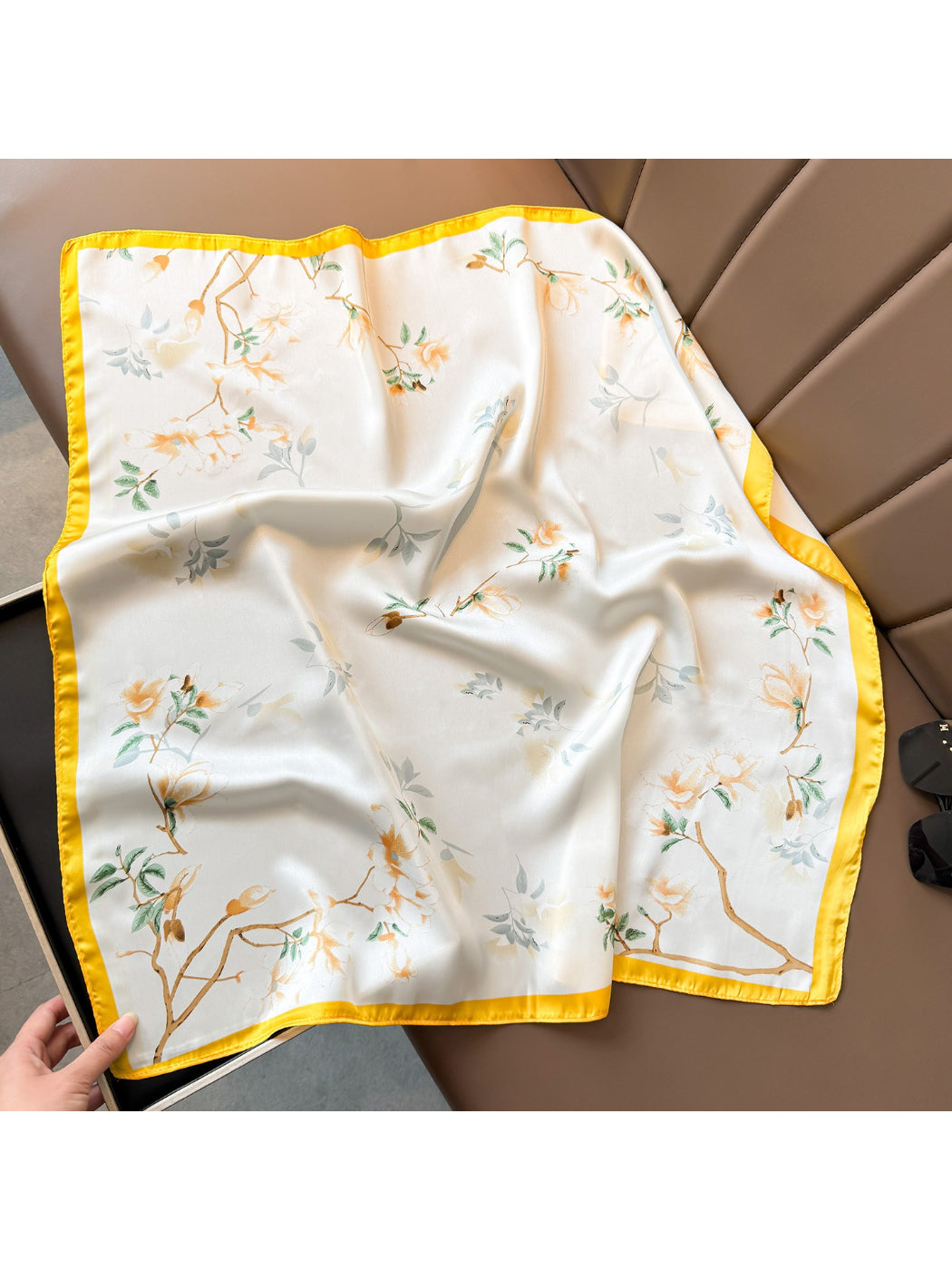 Scarvii Spring Floral Square Scarf