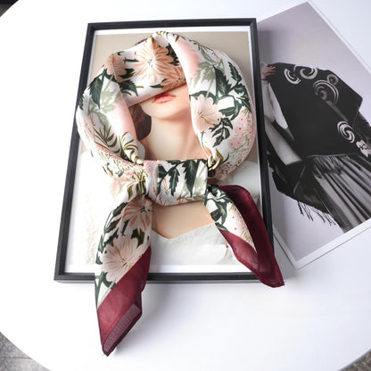 Scarvii - Soft Wildflower Square Scarf