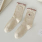 Rufia - Embroidered Animal Crew Socks