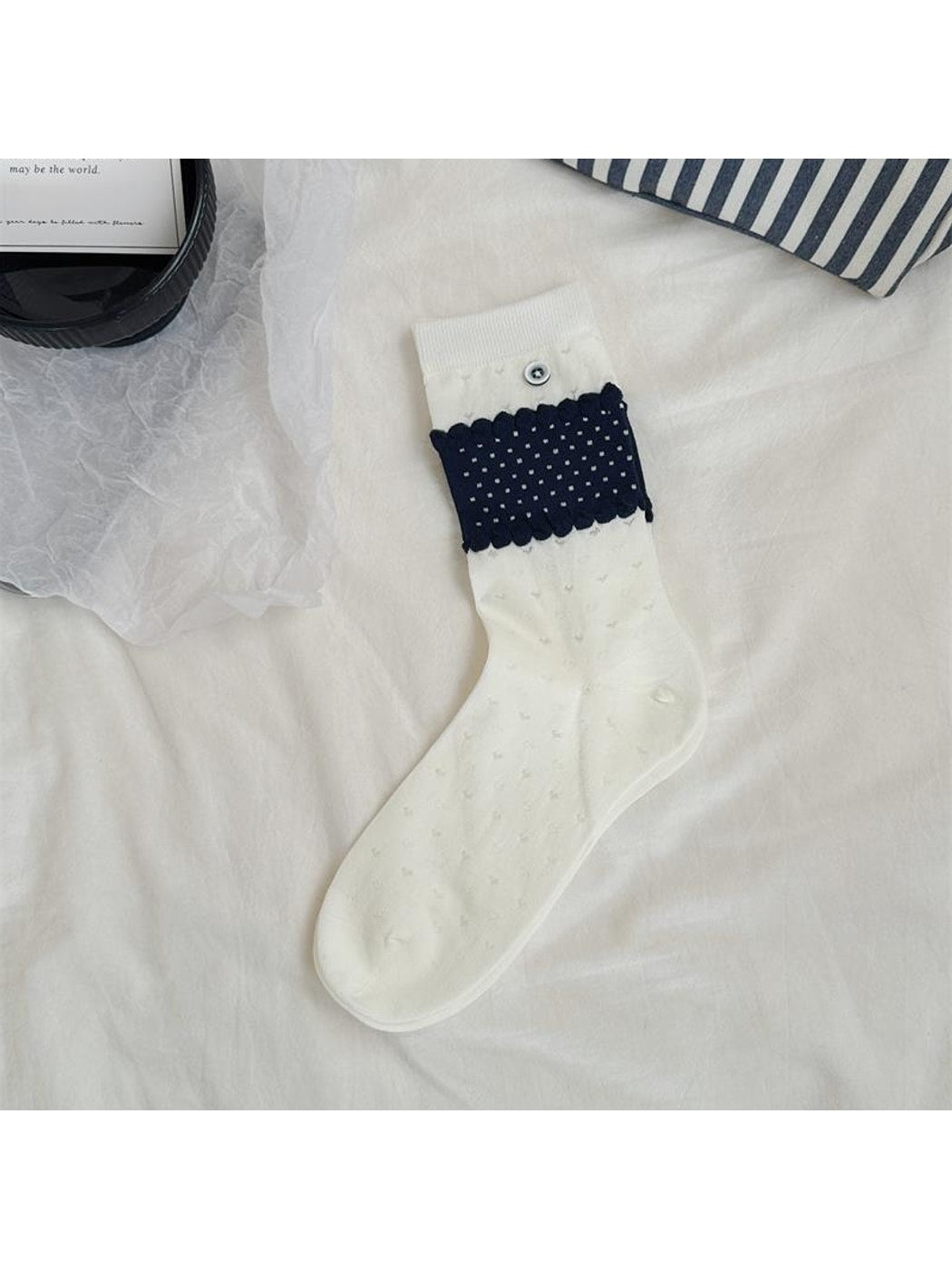 Rufia - Sweet Style Decorative Casual Crew Socks