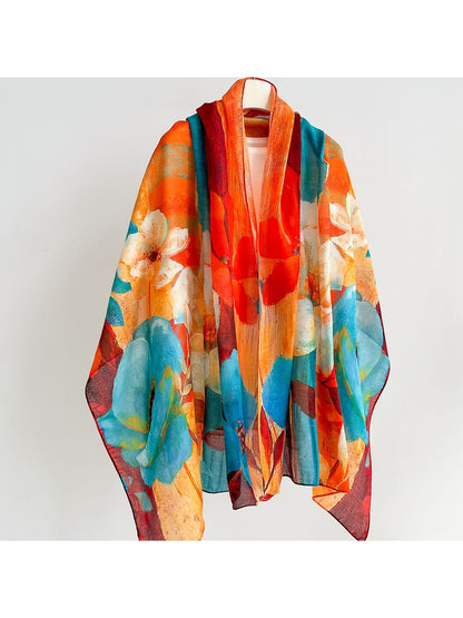 Scarvii - Flowing Art Print Summer Wrap Scarf
