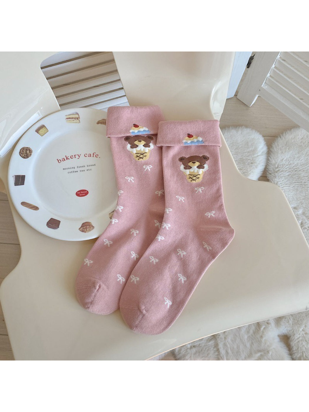 Rufia - Foldable Cuff Animal Character Crew Socks product image 2