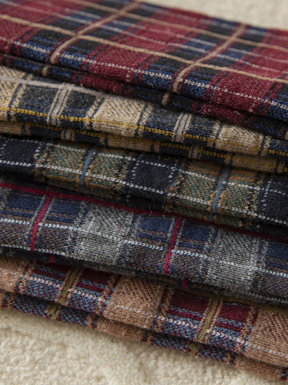 Rufia - Retro Plaid Knee High Socks