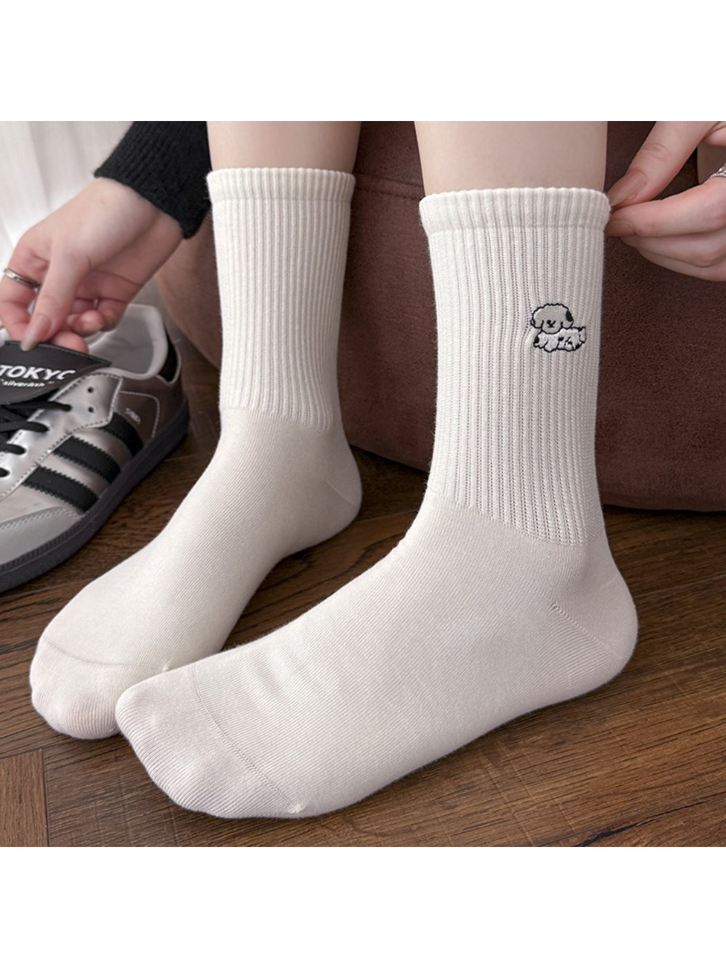 Rufia - Cute Dog Pattern Crew Socks product image 2