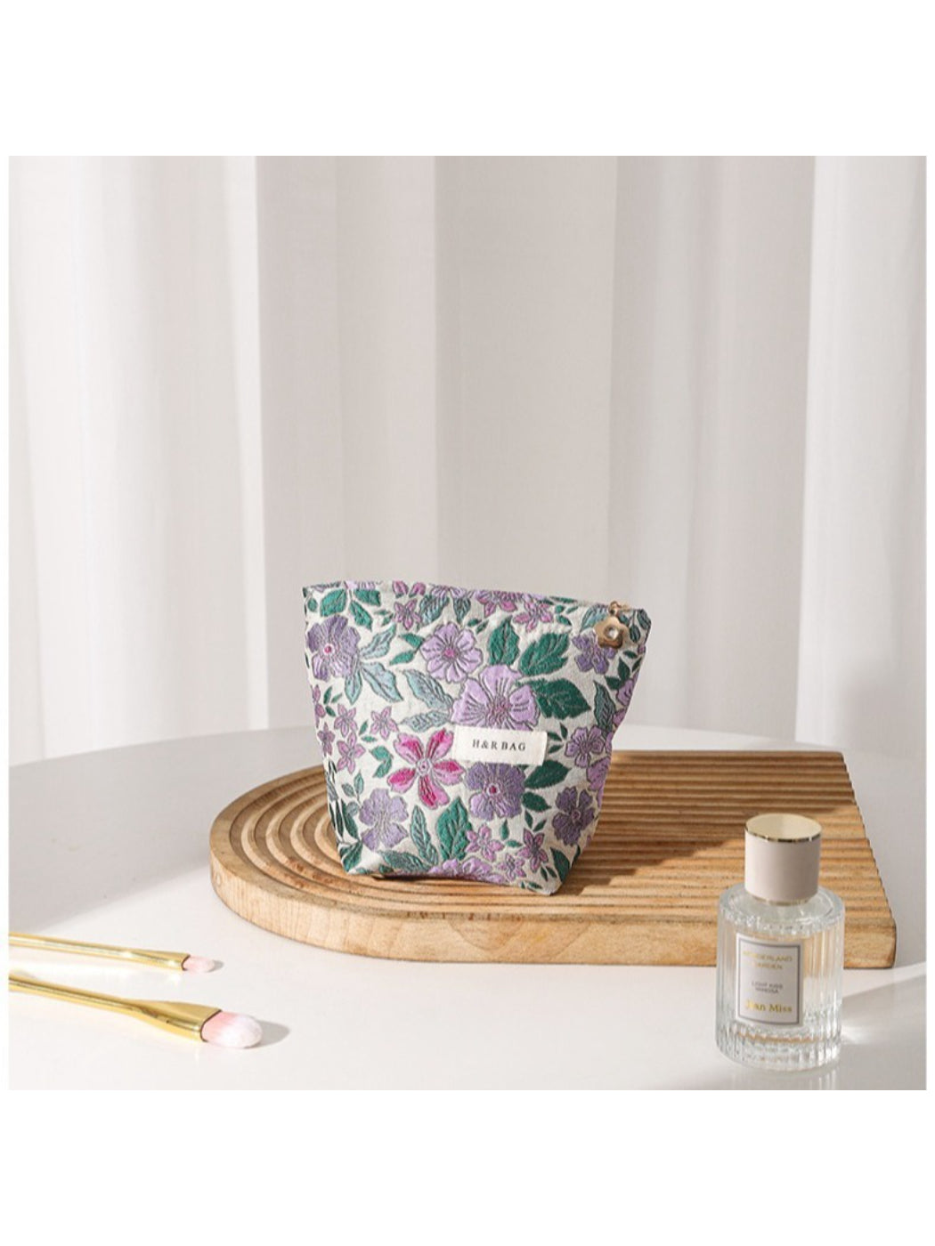 Cosbai - Vintage Botanical Floral Cosmetic Bag