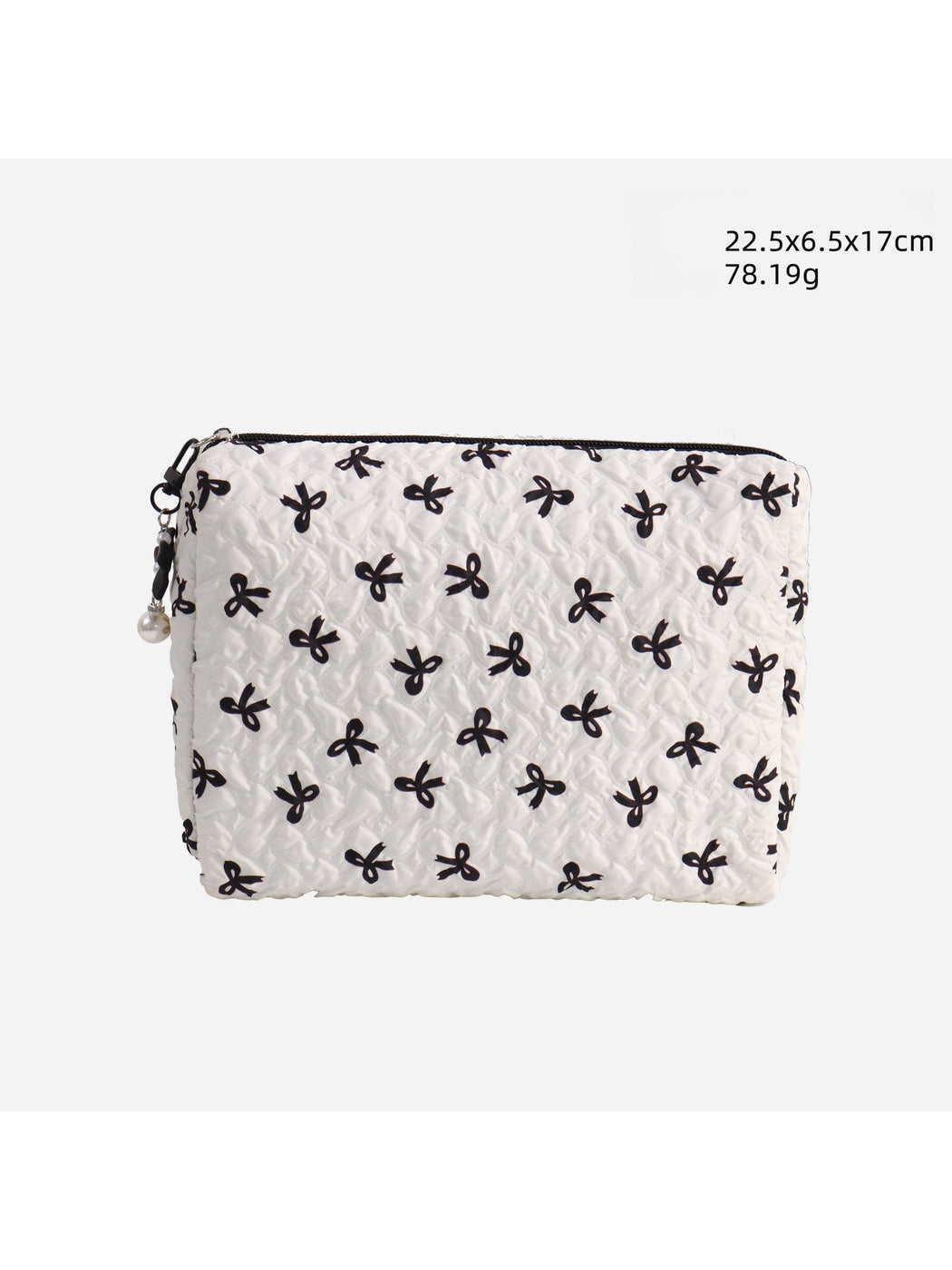 Cosbai - Bow Detail Bucket and Pouch Storage Bag