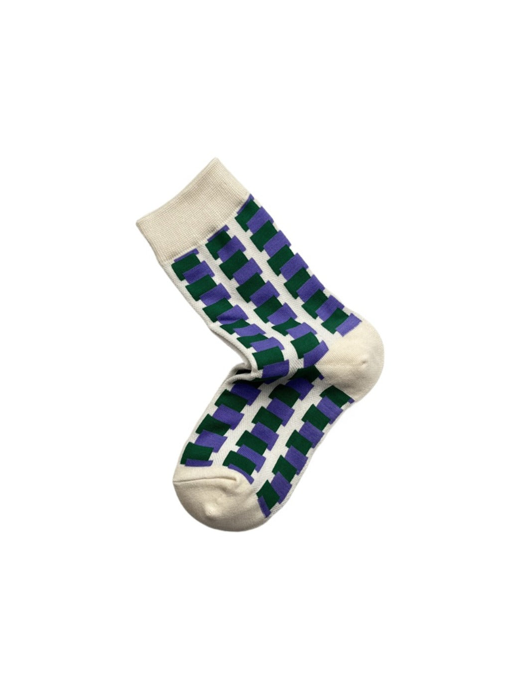 Rufia – Irregular Pattern Crew Socks