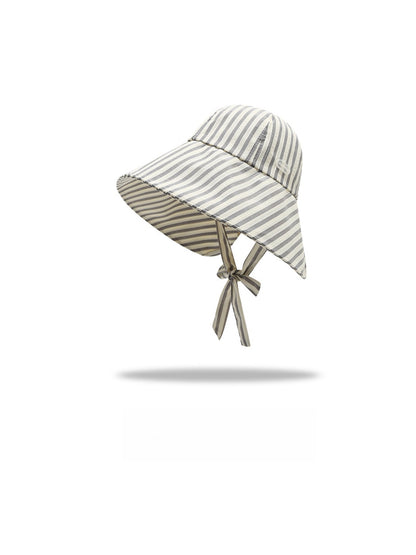 Haila - Striped Wide Brim Bucket Hat