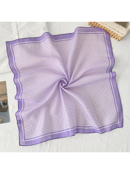 Scarvii Colorful Check Square Scarf