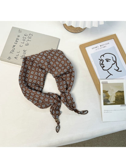 Scarvii - Printed Slim Triangle Scarf