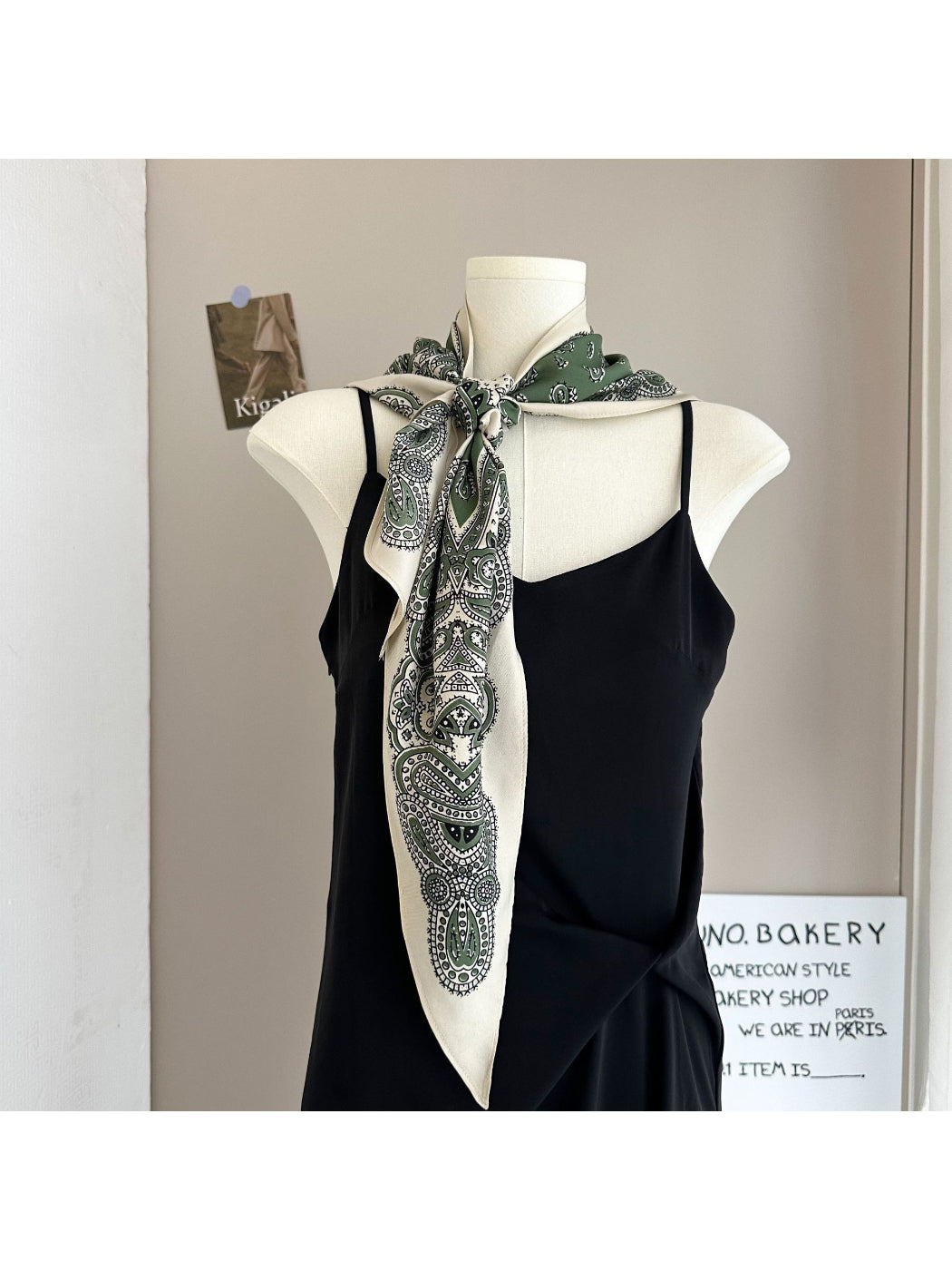 Scarvii - Paisley Print Triangle Scarf