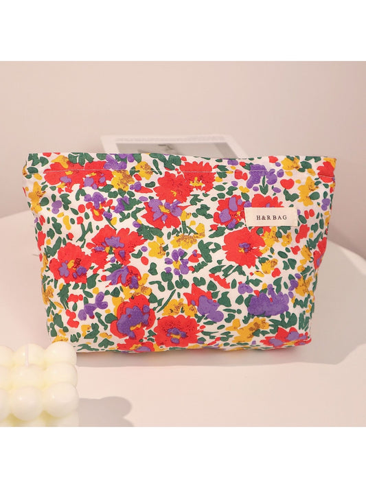 Cosbai Flower Print Makeup Storage Pouch product photo 1