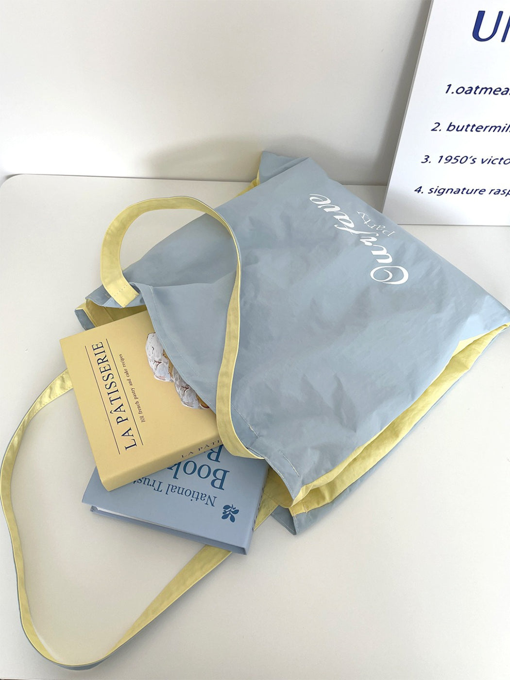 Cosbai lightweight spring tote bag folded flat for easy storage
