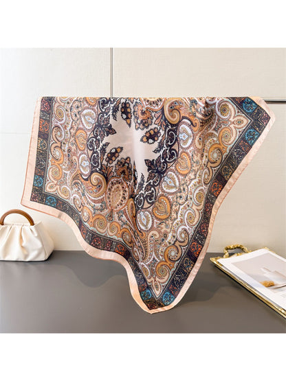 Scarvii Boho Paisley Print Square Scarf