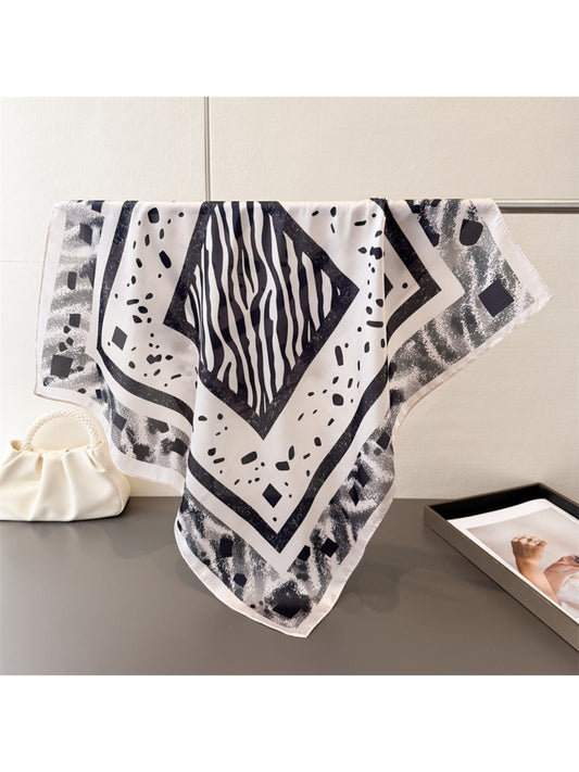 Scarvii - Zebra Geometric Square Scarf