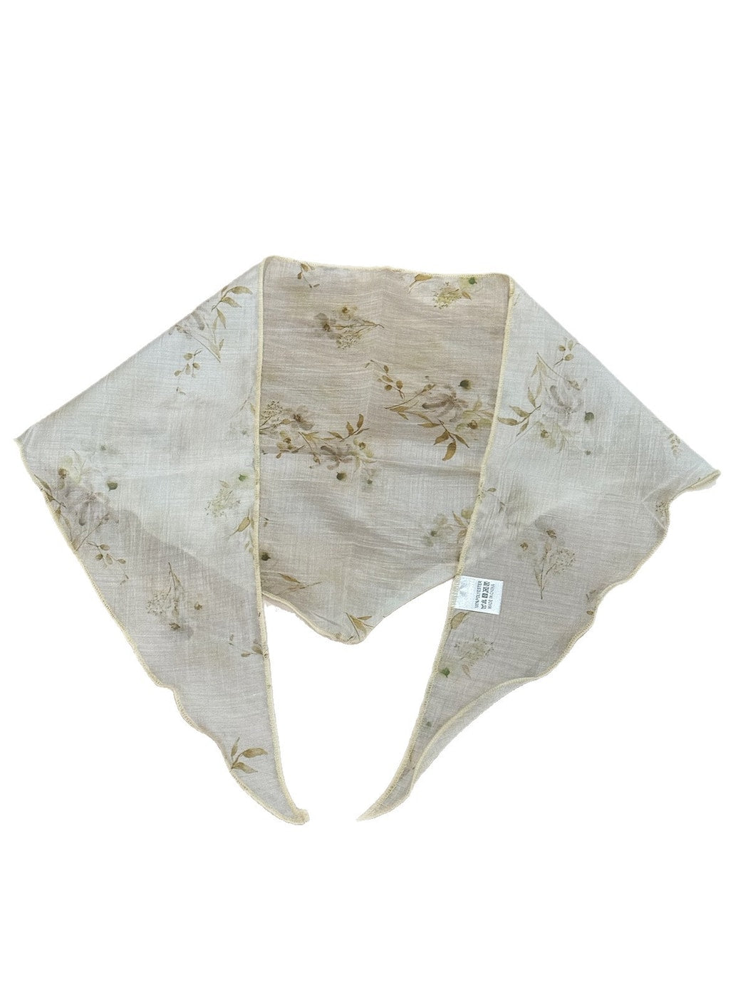 Scarvii - Spring Floral Print Sweet Triangle Bandana
