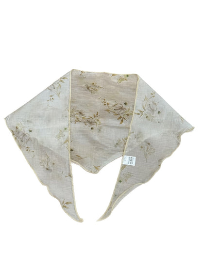 Scarvii - Spring Floral Print Sweet Triangle Bandana