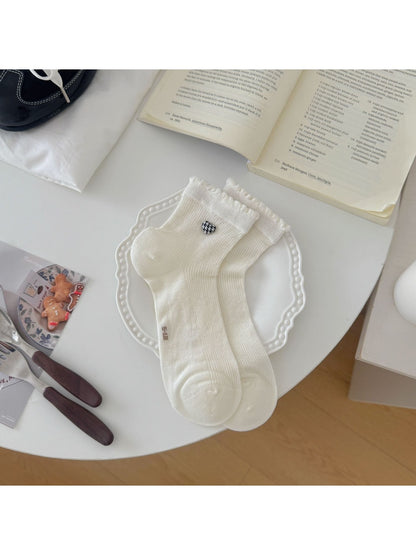 Rufia - Bow and Heart Fashion Ankle Socks