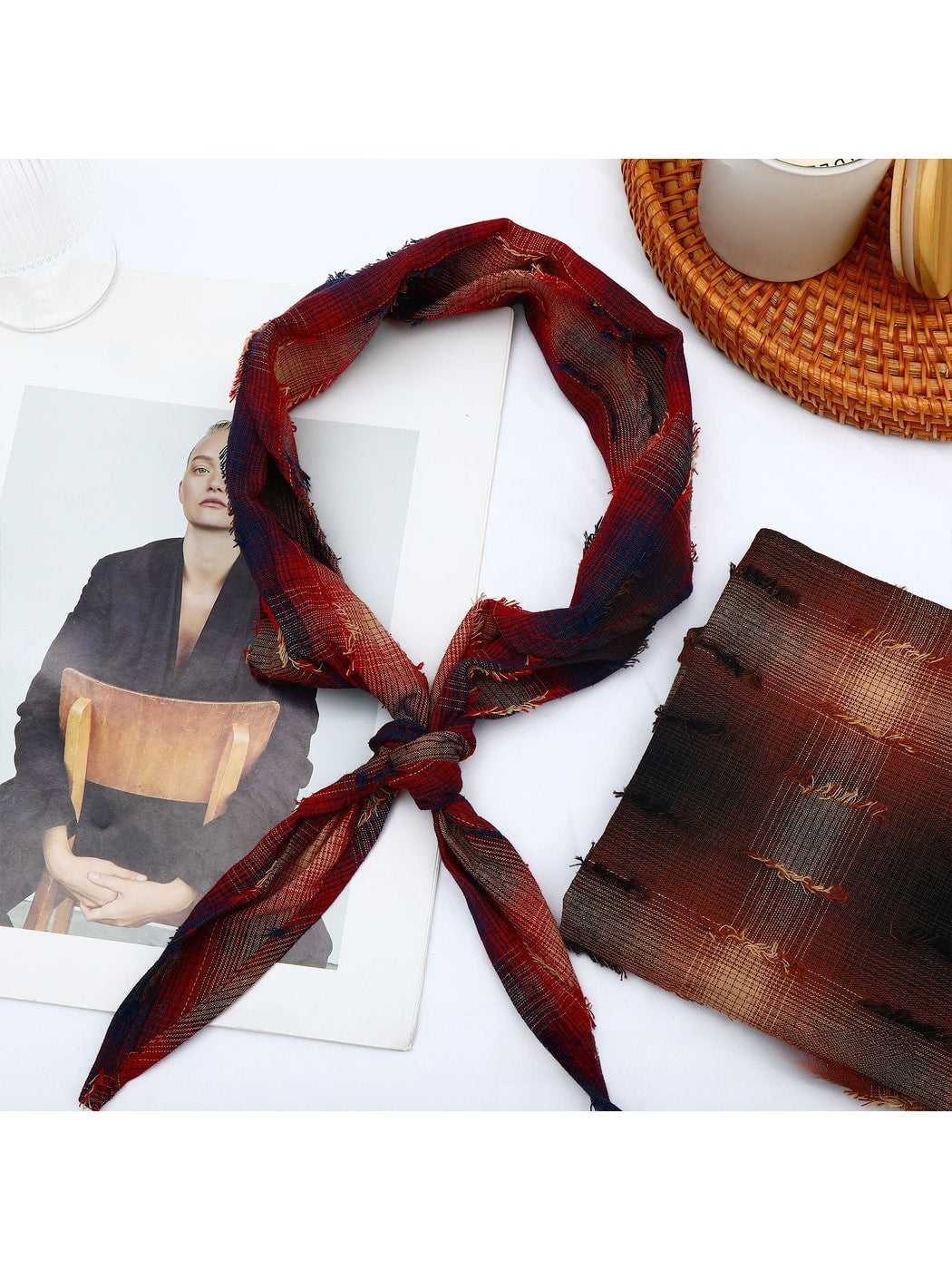 Scarvii - Vintage Printed Triangle Bandana