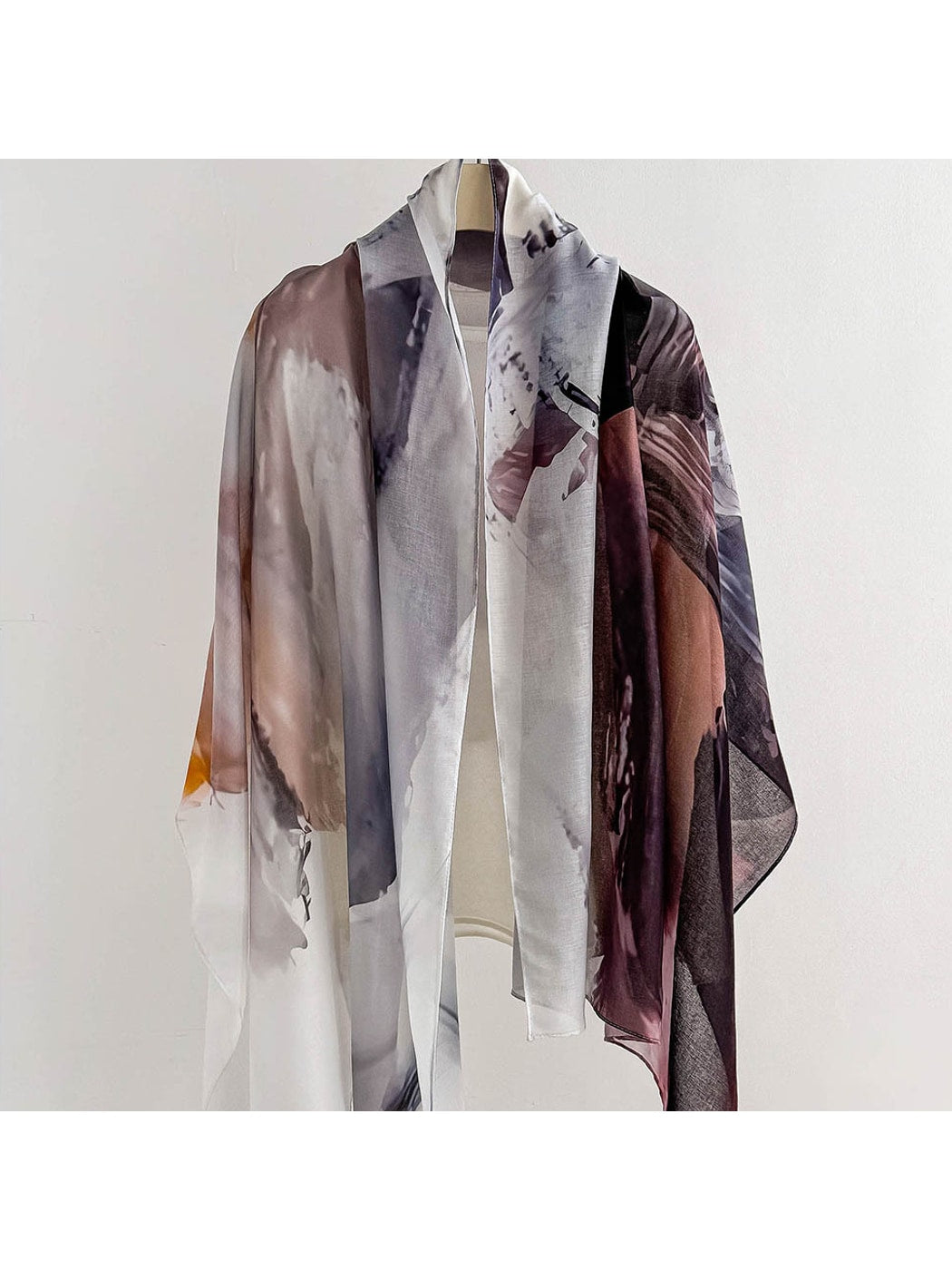 Scarvii - Abstract Style Floral Print Summer Wrap Scarf