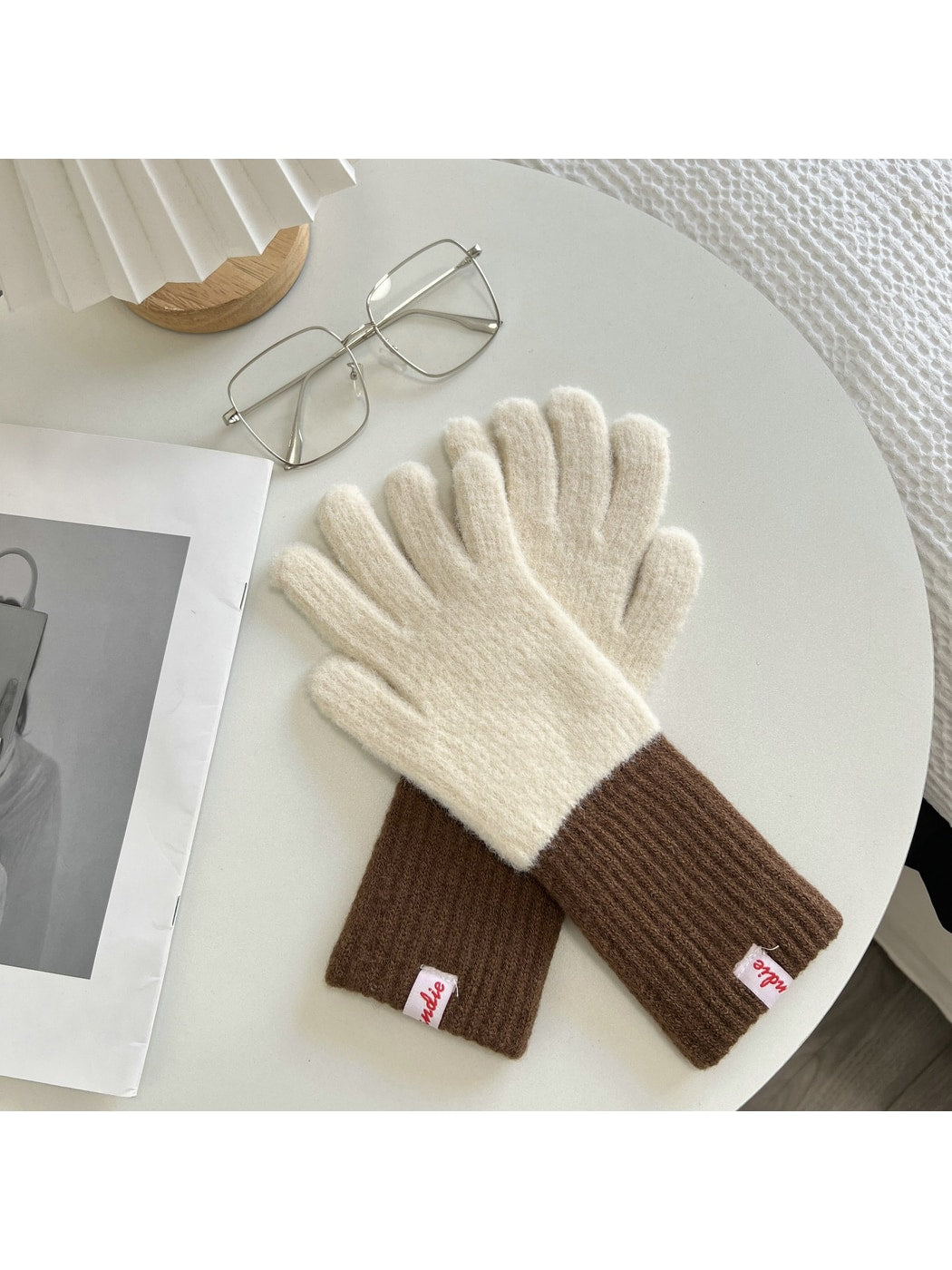 Gloving - Color Block Plush Finish Women's Winter Gloves