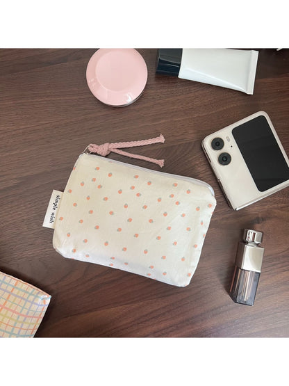 Cosbai - Sweet Pattern Zip Pouch Bag