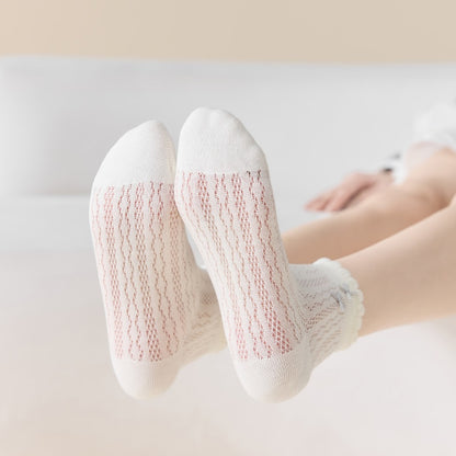 Rufia - Bow Mesh Ankle Socks For Summer – Light & Cute