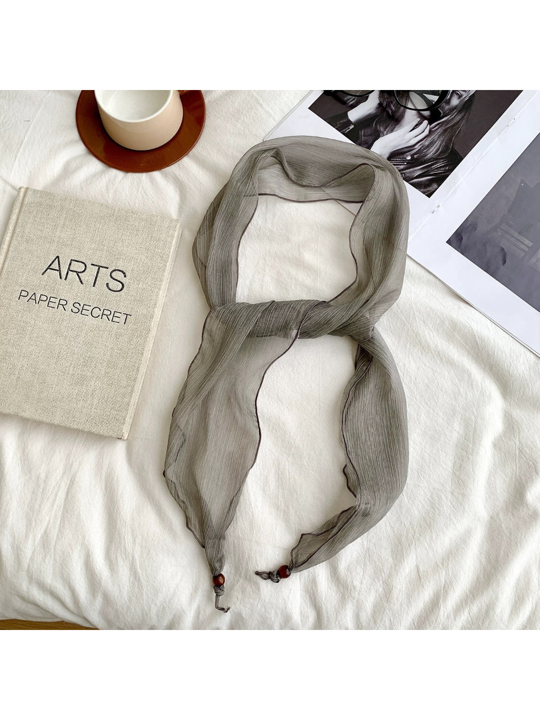 Scarvii Solid Color Skinny Scarf product image
