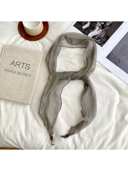 Scarvii Solid Color Skinny Scarf product image