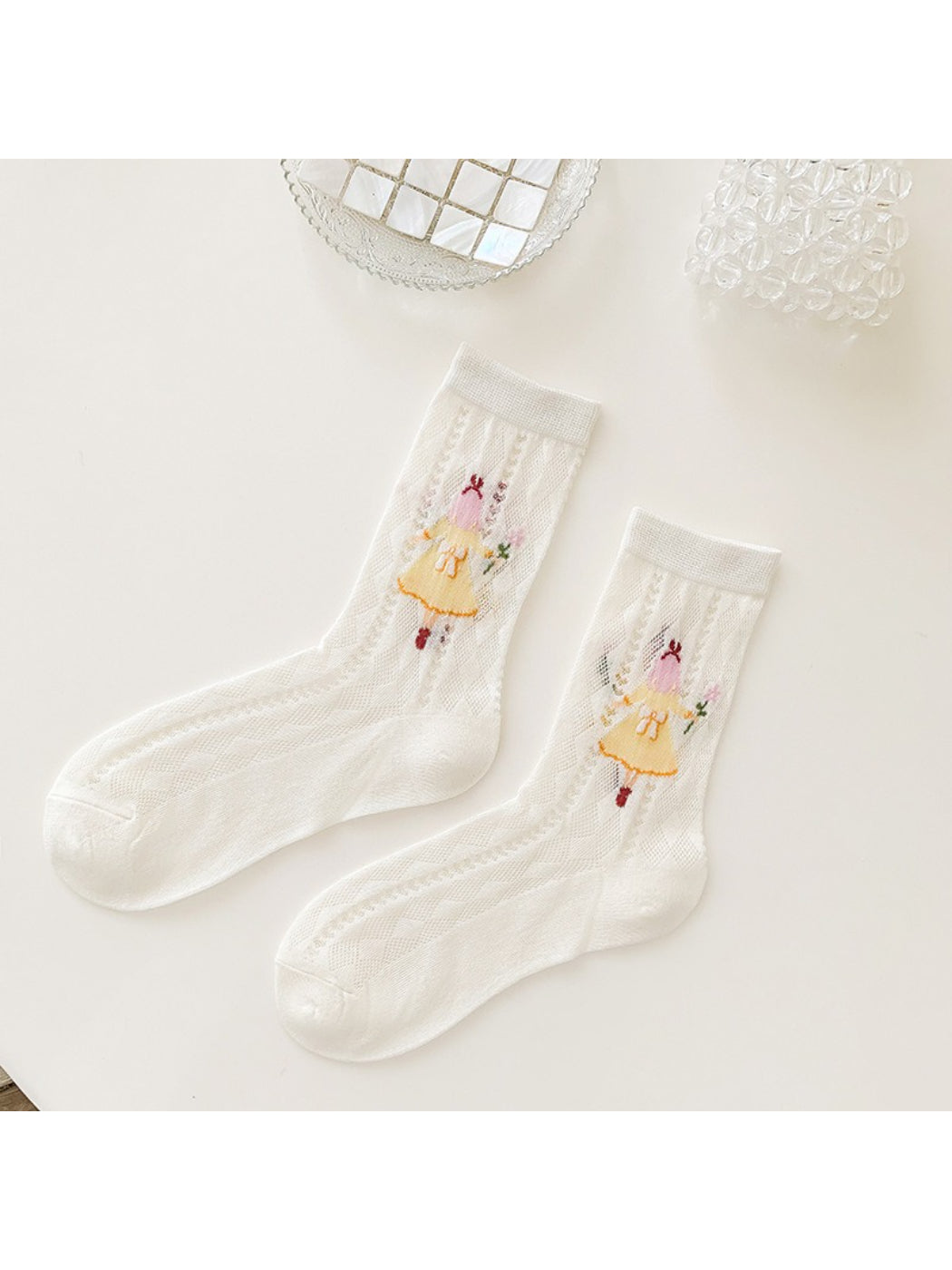 Rufia - Storybook Girl Sheer Crew Socks product image 5
