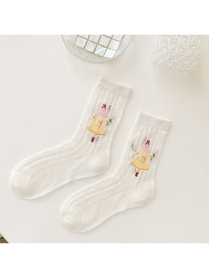 Rufia - Storybook Girl Sheer Crew Socks product image 5
