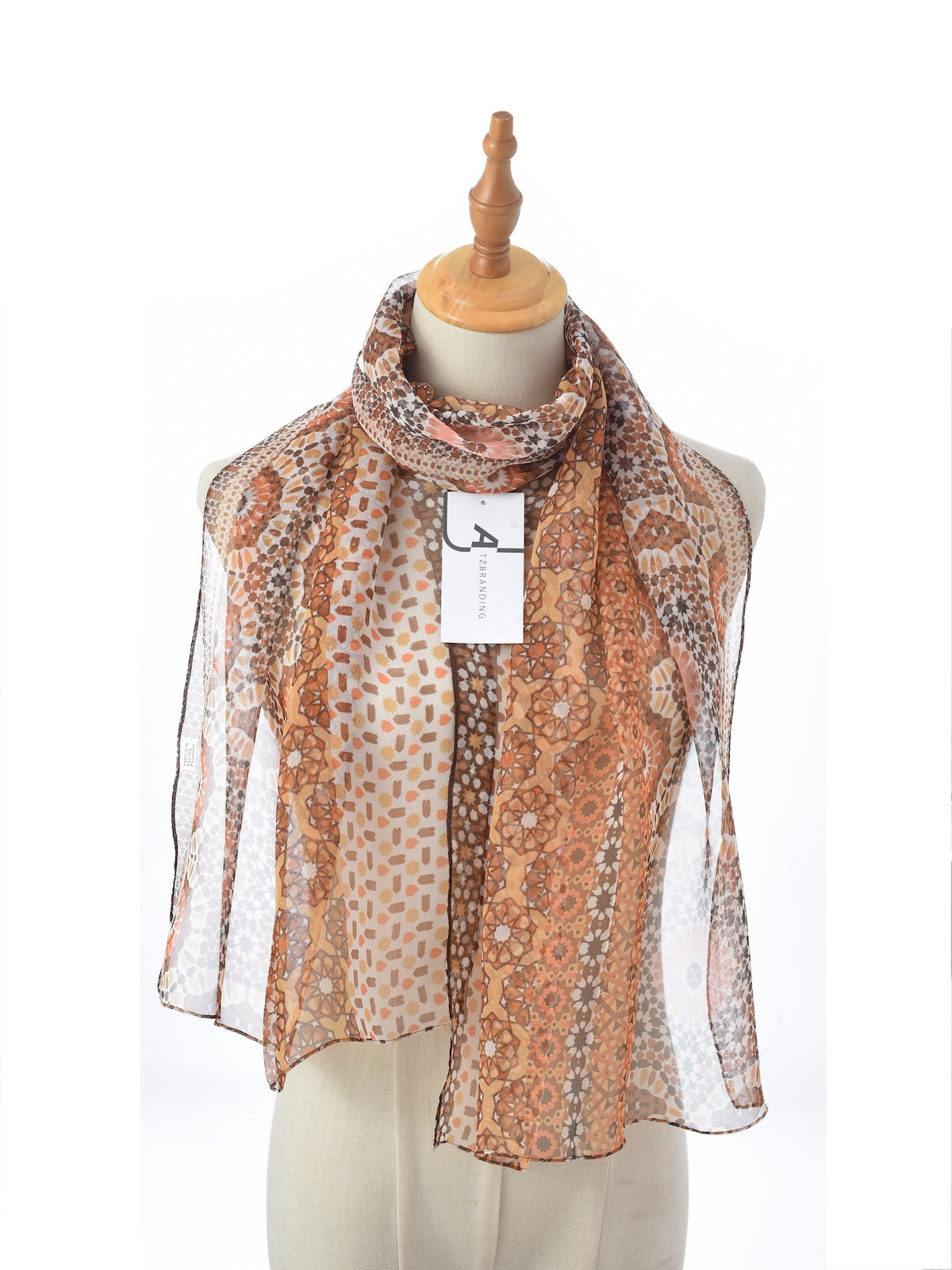 Scarvii - Boho Flowy Thin Scarf - Soft & Breathable