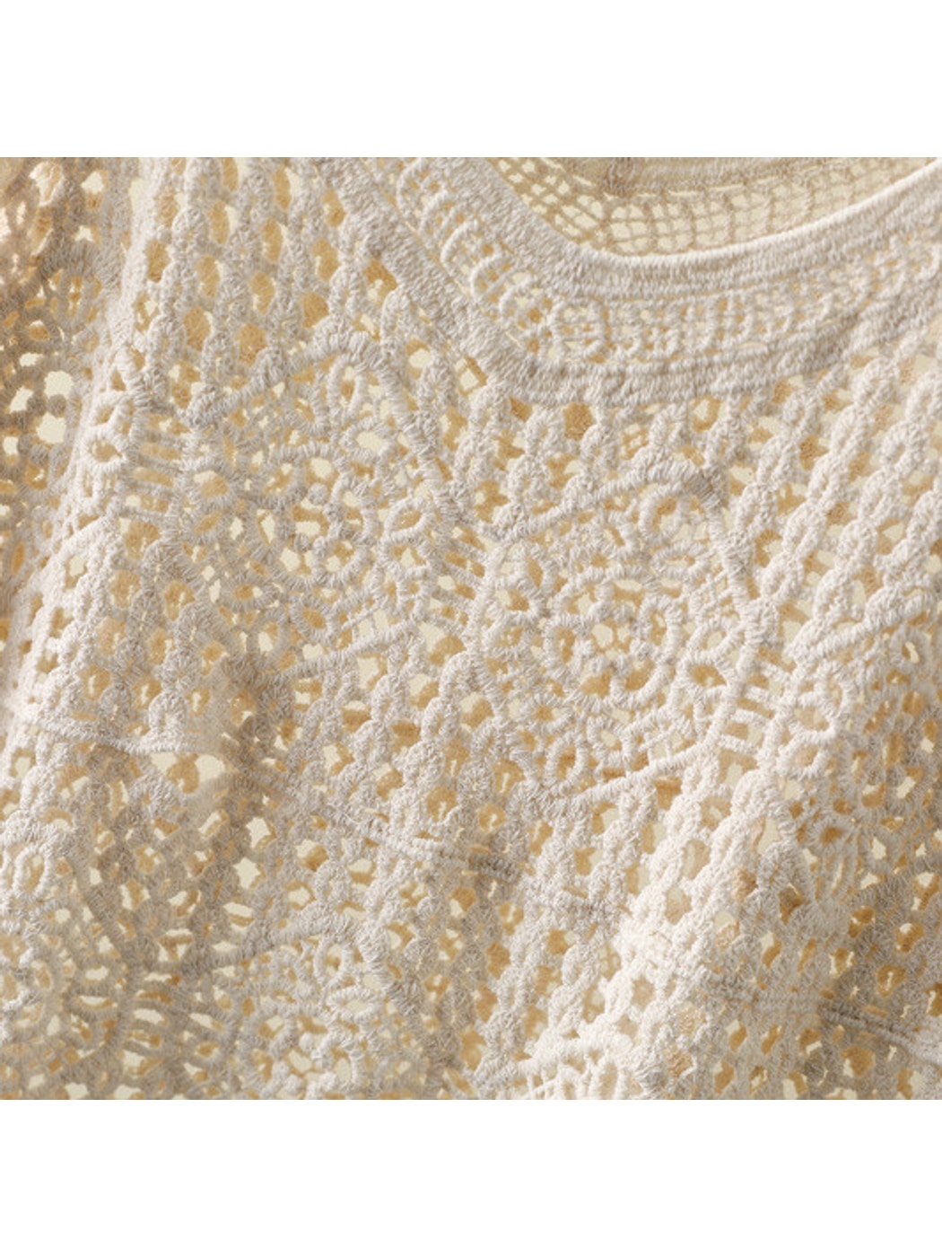 Crosa - Solid Color Geometric Pattern Knit Tank Top