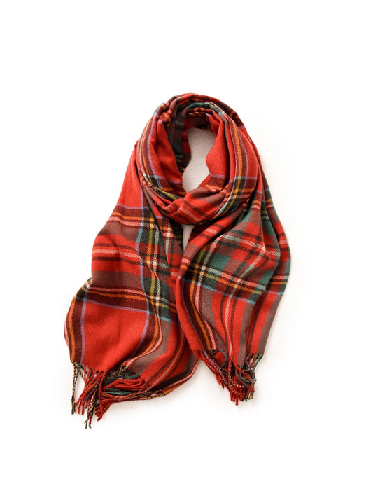 Scarvii - Classic Tartan Plaid Fringed Winter Scarf