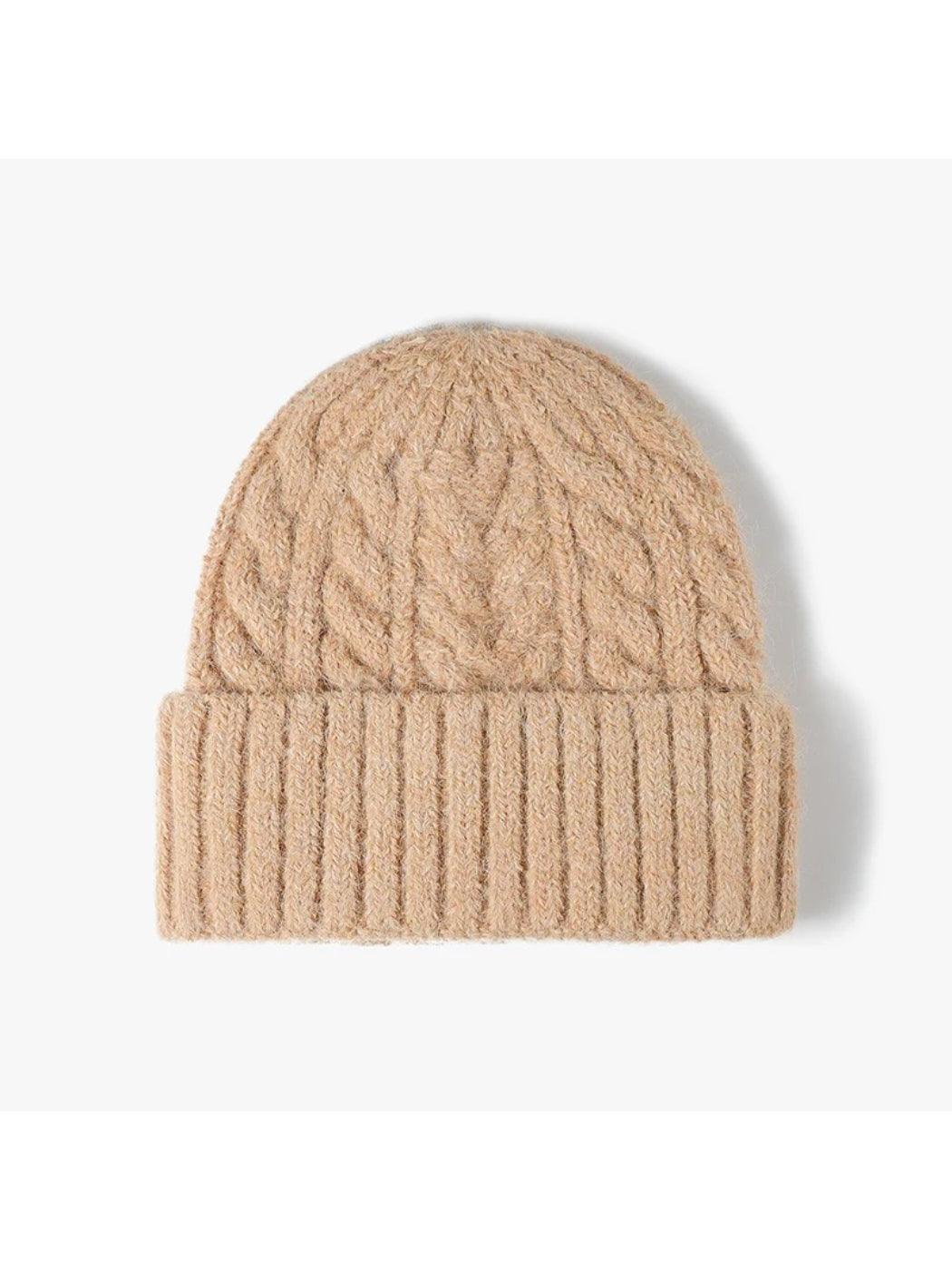 Haila - Braided Texture Cuffed Knit Beanie